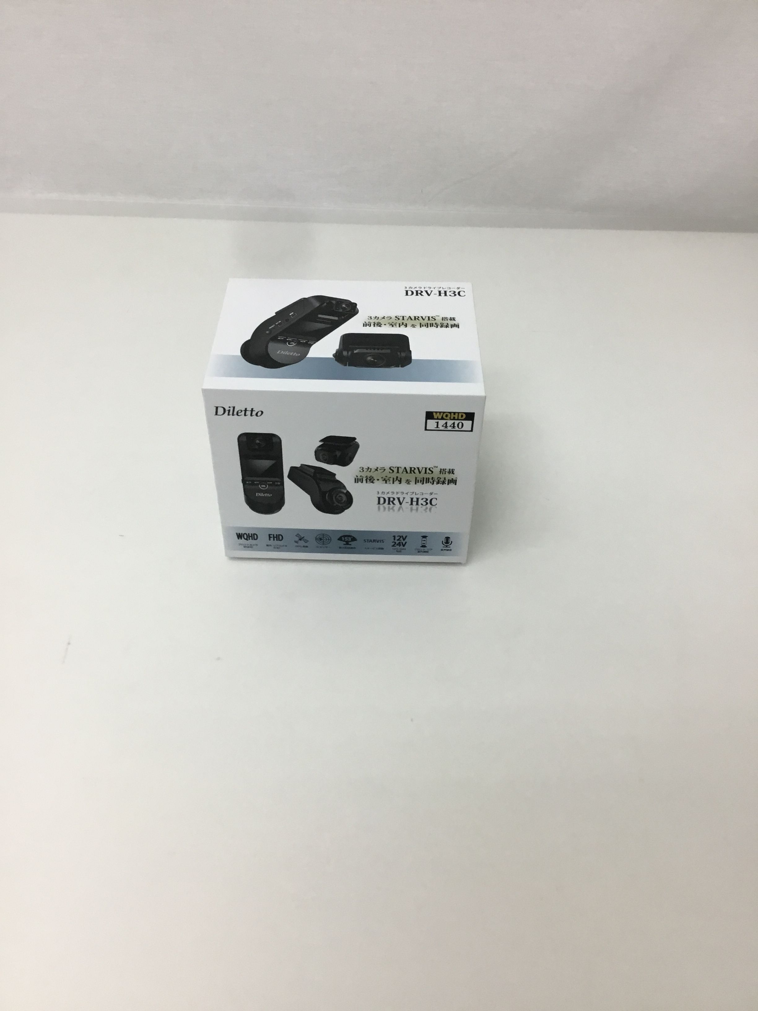 Diletto ドライブレコーダー フロントWQHD(2560×1440) リア/車内FHD(1920×1080)SONY IMXセンサー