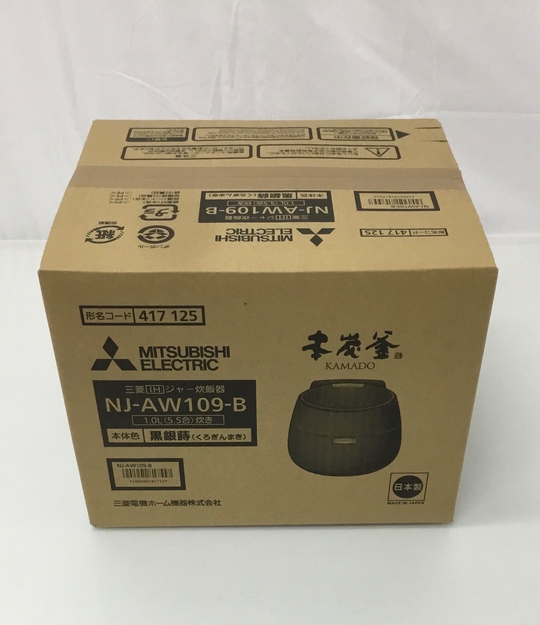 MITSUBISHI/三菱電機 本炭釜 NJ-AW109-B [黒銀蒔] 炊飯器