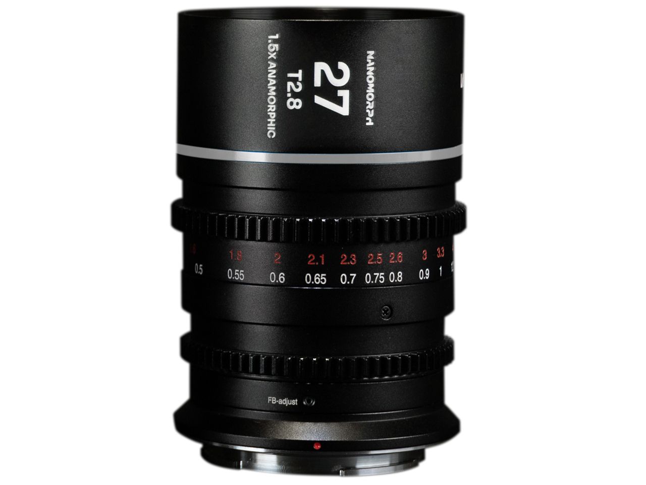 LAOWA Nanomorph 27mm T2.8 1.5x Cine Silver