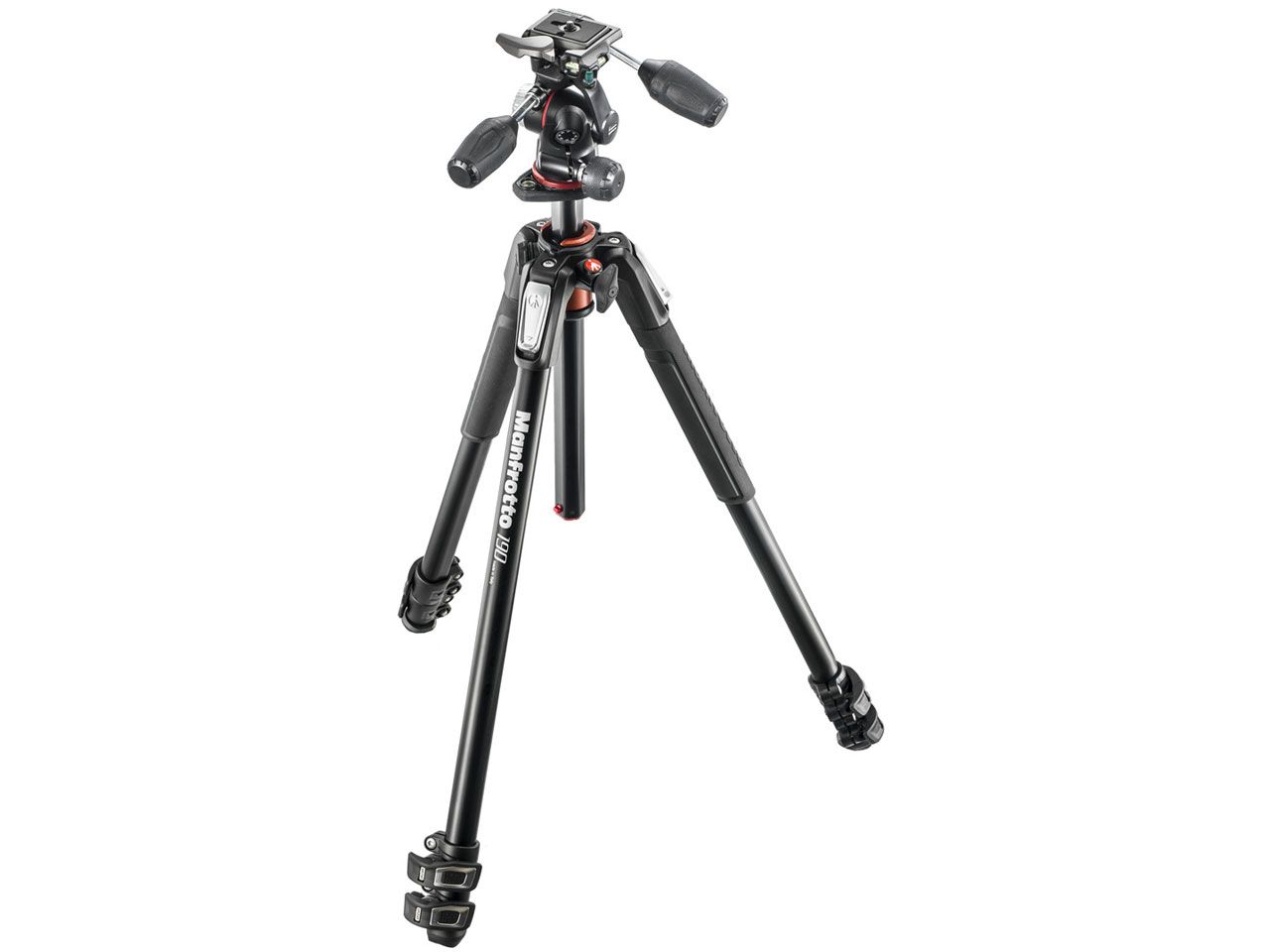 190プロアルミニウム三脚3段+RC2付3ウェイ雲台キット MK190XPRO3-3W
