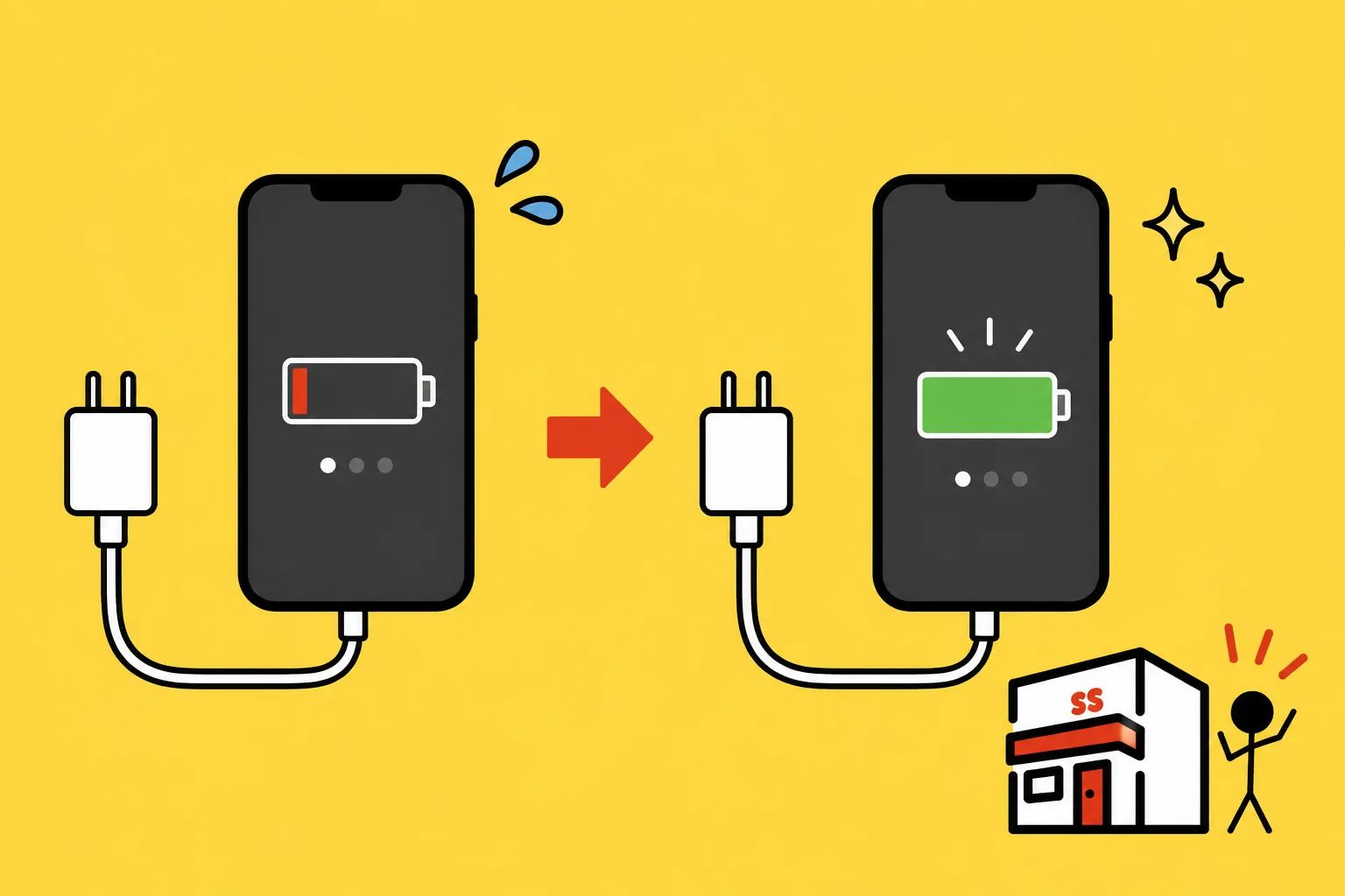 スマホの充電が遅いのは故障？考えられる原因と対処法
