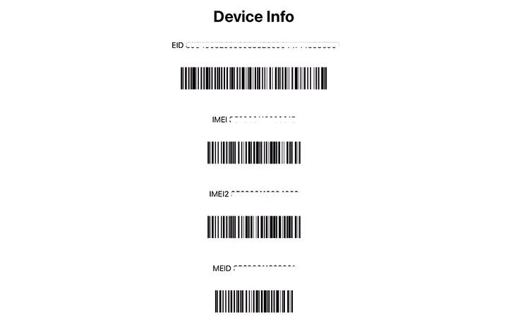 iPhoneの隠しコマンド「*#06#」