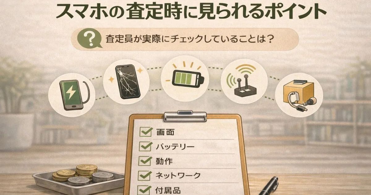 スマホ査定で実際に見られているポイントとは？