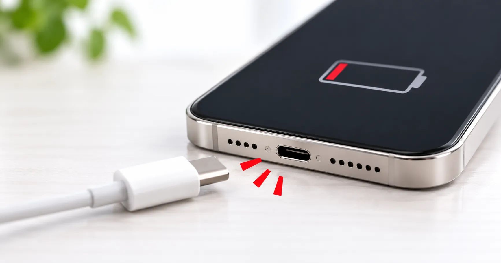 スマホの充電口が壊れた？ケーブルを挿しても充電できない原因と対処法