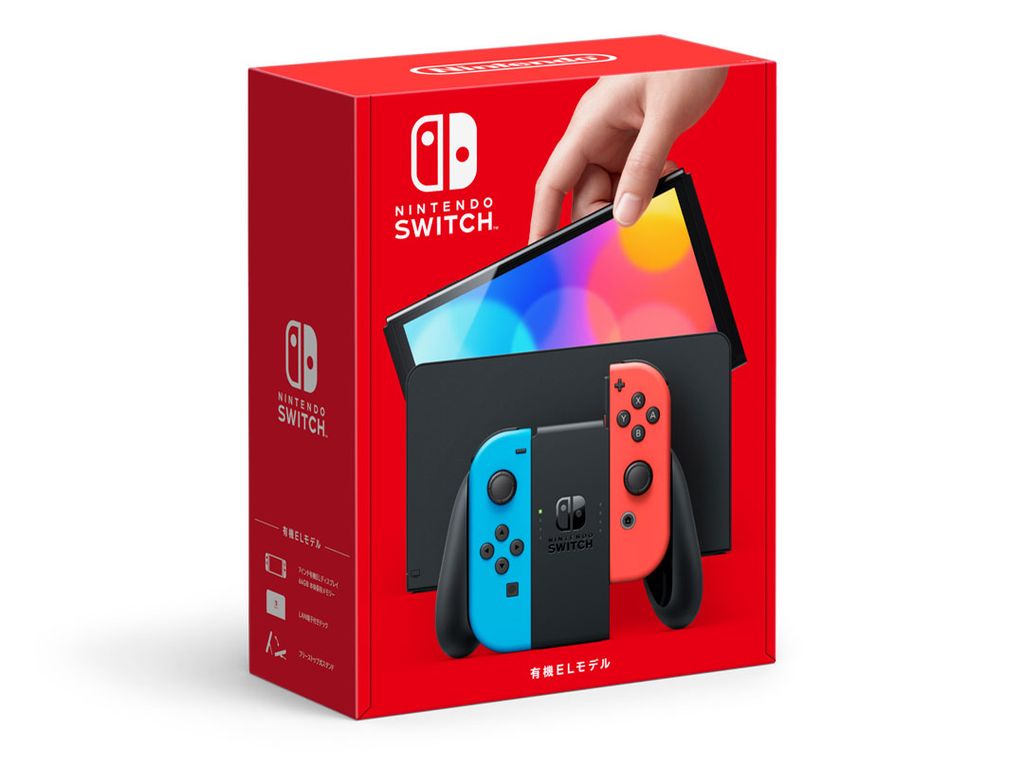 NINTENDO SWITCH (ユウキELモデル)JOY-CON ネオンブルー/ネオンレッド