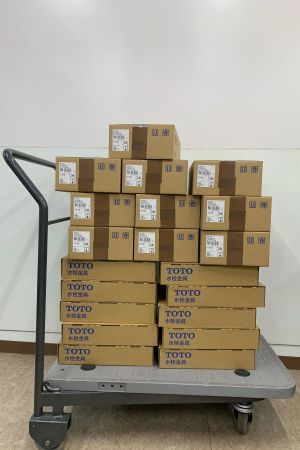 TOTO　水栓金具 　台付シングル混合水栓(エコシングル、共用) TKS05301J