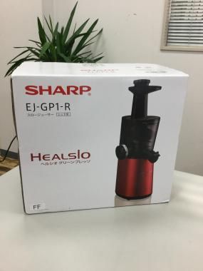 SHARP/シャープ ヘルシオ グリーンプレッソ EJ-GP1-R [レッド系] フードプロセッサー