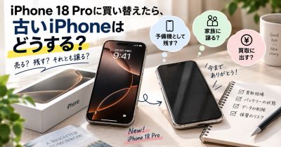 iPhone 18 Proに買い替えたら、古いiPhoneはすぐ売るべき？保管するメリット・デメリット