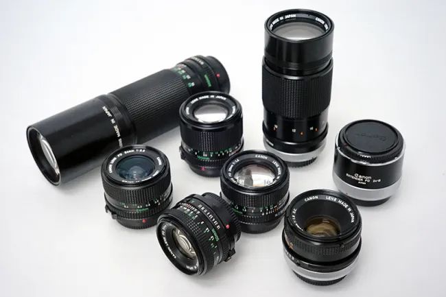 キヤノン New FD 24mm F2.8 - New FD 100mm F2.8他 レンズ